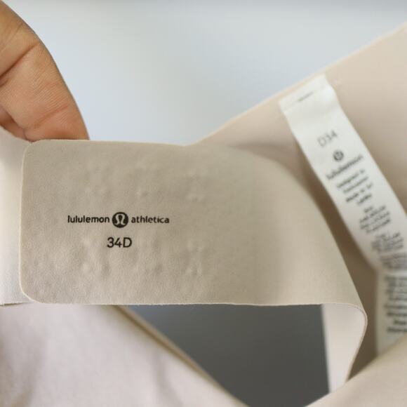 Lululemon Like Nothing Bra 34D Barely Beige LW2AVYS - Picture 5 of 6